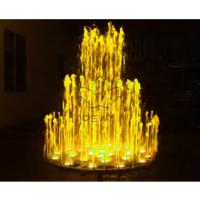На открытом воздухе садовая музыка танцую воду фонтан со светодиодом